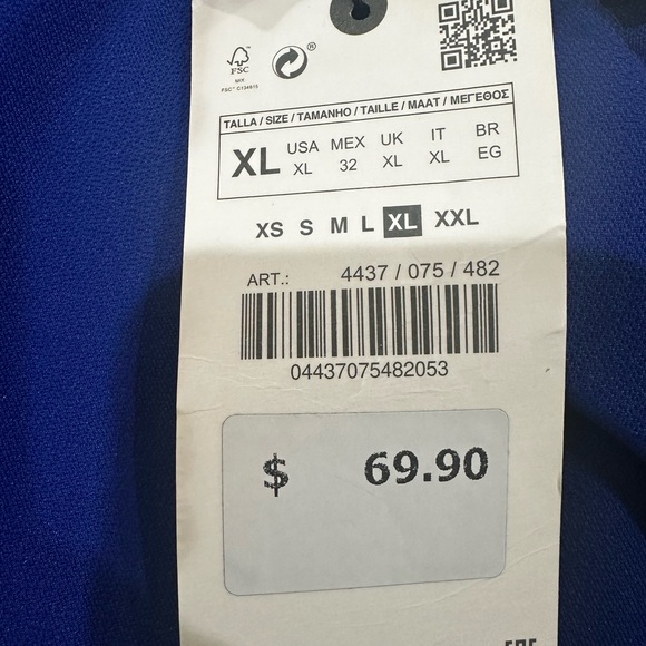 NWT Zara Cobalt Midi Dress - Picture 3 of 5